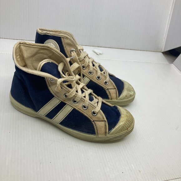 Vtg 1950s NEW DEADSTOCK running shoes converse style boy child sz 1 ? - Picture 1 of 6